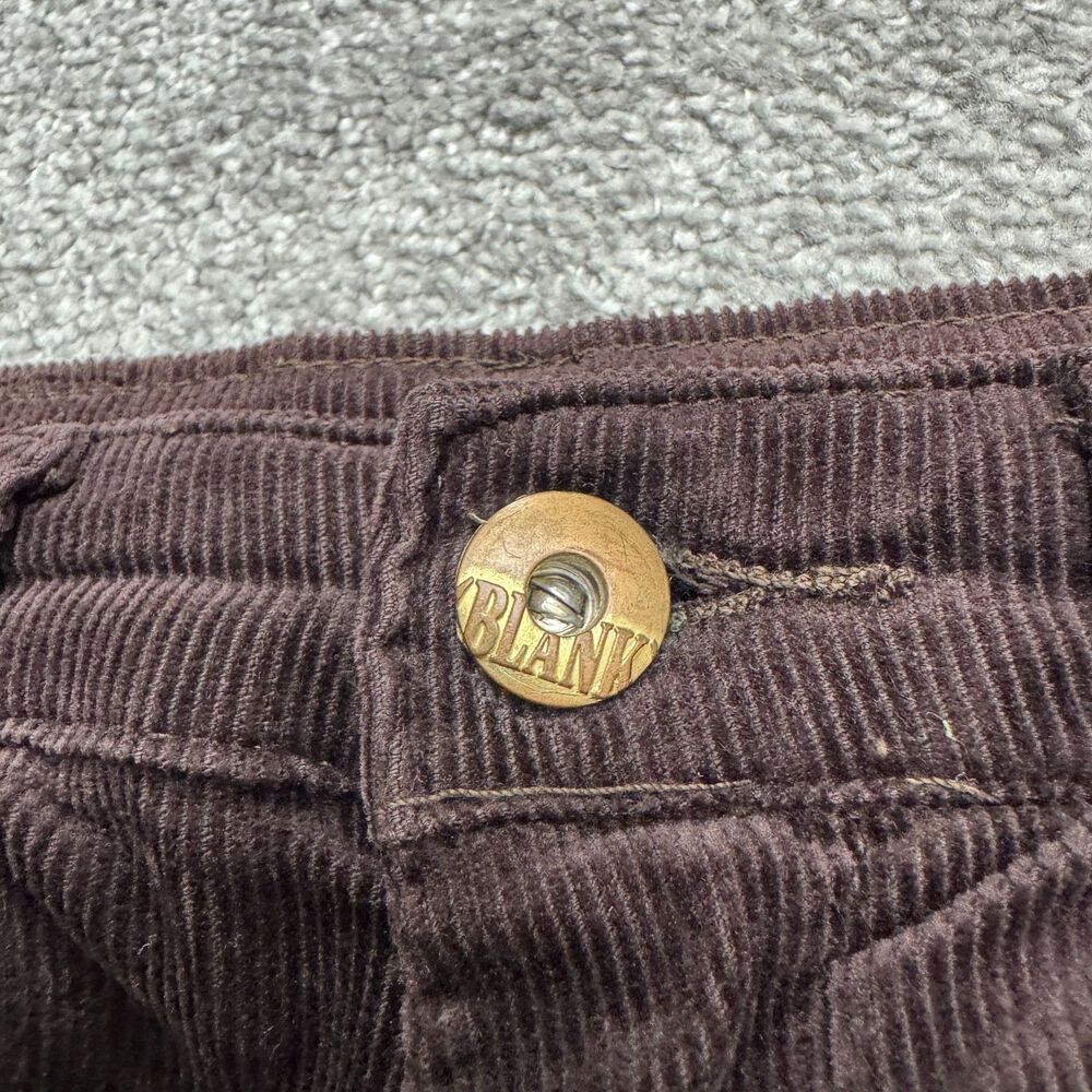 BlankNYC Mid Rise Slim Fit Corduroy Pants Womens 28 Dark Brown 5-Pocket Stretch - Picture 14 of 16